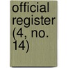 Official Register (4, No. 14) door Harvard University