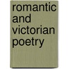 Romantic and Victorian Poetry by William Frost