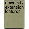 University Extension Lectures door University of Service