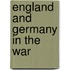 England And Germany In The War