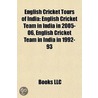 English Cricket Tours of India by Not Available
