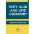 Fatty Acid And Lipid Chemistry