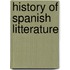History Of Spanish Litterature
