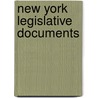 New York Legislative Documents door New York Legislature