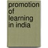 Promotion of Learning in India