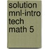 Solution Mnl-Intro Tech Math 5