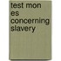 Test Mon Es Concerning Slavery