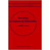 An Essay In Universal Semantics door Achille C. Varzi