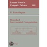 Bounded Incremental Computation by G. Ramalingam
