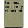 Historical Dictionary of Poland door George Sanford