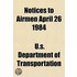 Notices to Airmen April 26 1984