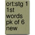 Ort:stg 1 1st Words Pk Of 6 New