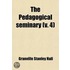 Pedagogical Seminary (Volume 4)