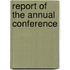Report Of The Annual Conference