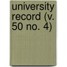 University Record (V. 50 No. 4) door University Of the State of Florida