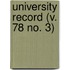 University Record (V. 78 No. 3)