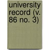 University Record (V. 86 No. 3) door University Of the State of Florida