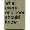 What Every Engineer Should Know by John Stark