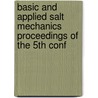 BASIC AND APPLIED SALT MECHANICS PROCEEDINGS OF THE 5TH CONF door N.D. Cristescu