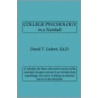 College Psychology In A Nutshell door T. Liebert David