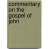 Commentary on the Gospel of John door August Tholuck