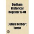 Dedham Historical Register (7-8)