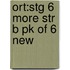 Ort:stg 6 More Str B Pk Of 6 New