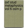 Oxf Stud Metaphysics Vol 6 Osm P door Karen Bennett