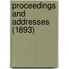 Proceedings And Addresses (1893) door Pennsylvania-German Society