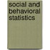 Social and Behavioral Statistics