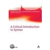 A Critical Introduction To Syntax by Jim Miller