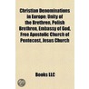 Christian Denominations in Europe by Not Available