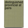 Distinguished Provincial At Paris door Honoré de Balzac