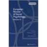 European Review Social Psychology by Woldgang Stroebe