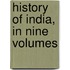 History Of India, In Nine Volumes