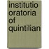 Institutio Oratoria Of Quintilian