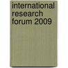 International Research Forum 2009 door Lutz Heuser