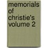 Memorials Of Christie's  Volume 2