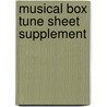 Musical Box Tune Sheet Supplement door H.A.V. Bulleid