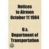 Notices to Airmen October 11 1984
