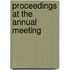 Proceedings At The Annual Meeting