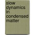 Slow Dynamics In Condensed Matter