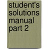 Student's Solutions Manual Part 2 door George Brinton Thomas