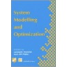 System Modelling and Optimization by J. Fidler