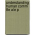 Understanding Human Comm 8e Ale P