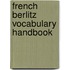 French Berlitz Vocabulary Handbook
