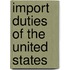 Import Duties Of The United States