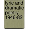 Lyric and Dramatic Poetry, 1946-82 door Aime Cesaire