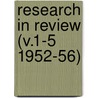 Research in Review (V.1-5 1952-56) door Massachusetts Station