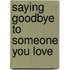 Saying Goodbye To Someone You Love